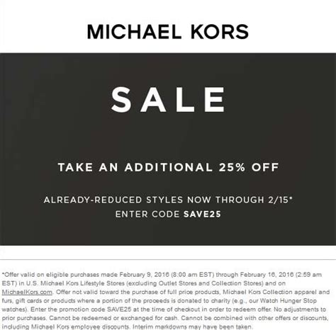 michael kors aktions code|Michael Kors extra discount code.